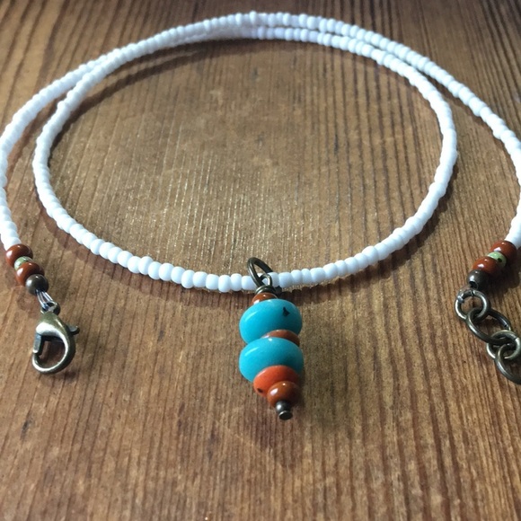 Hand Crafted Jewelry - Beaded Pendant Ladies Necklace, Beaded Pendant Necklace, Ladies Necklace